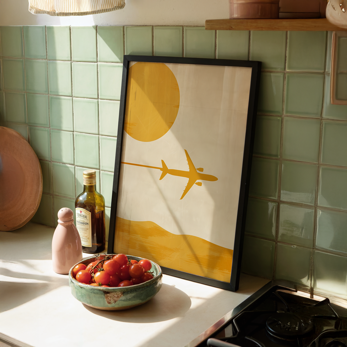 Blue Air Corridor Poster