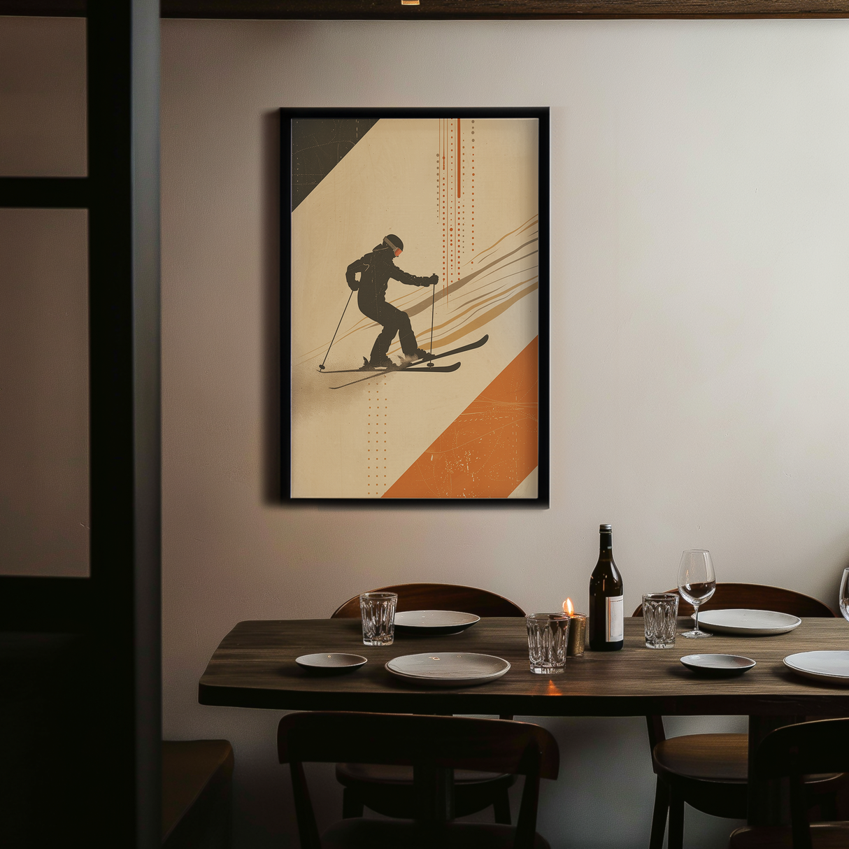 Downward Trace Poster