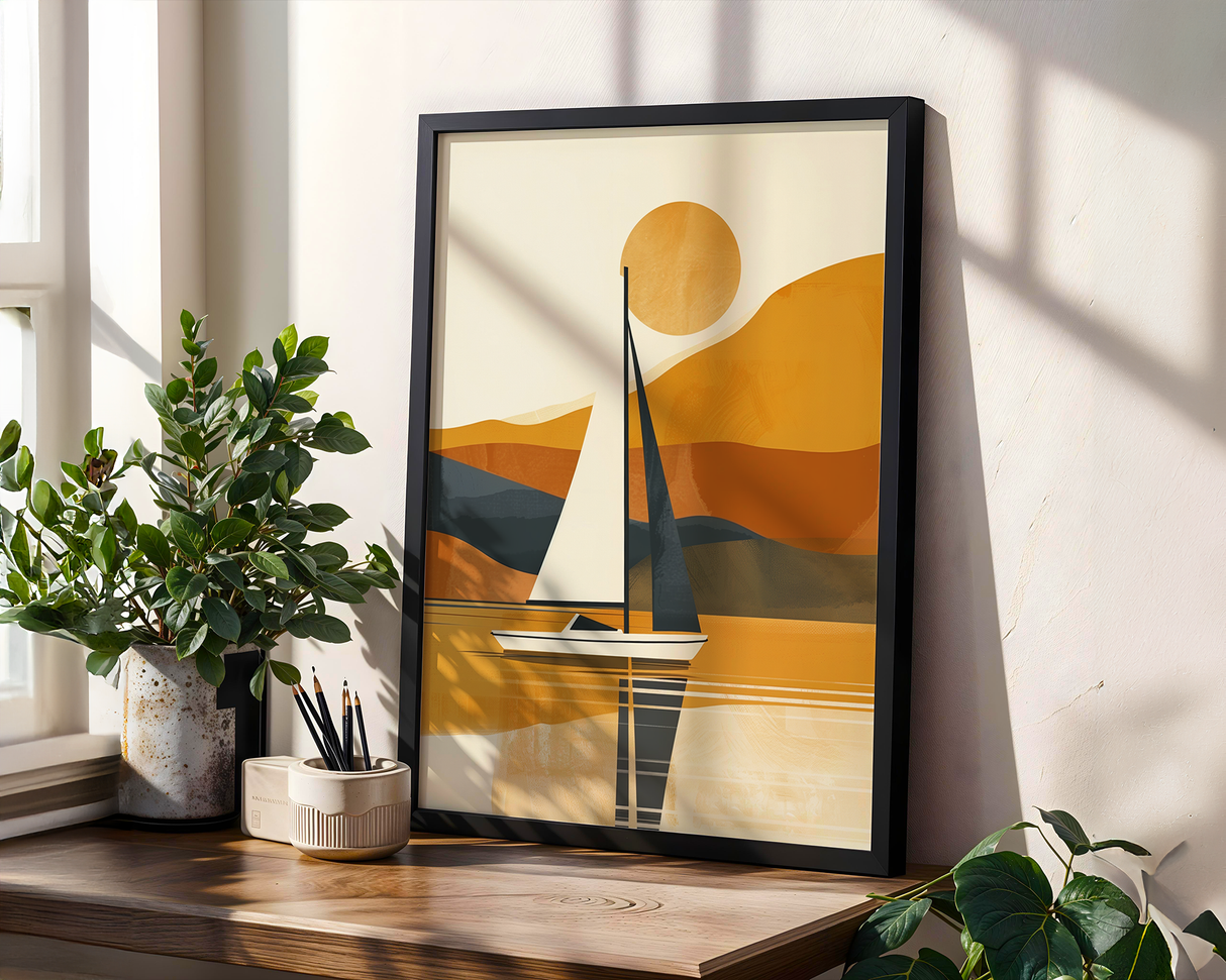 Dusk on Water Poster