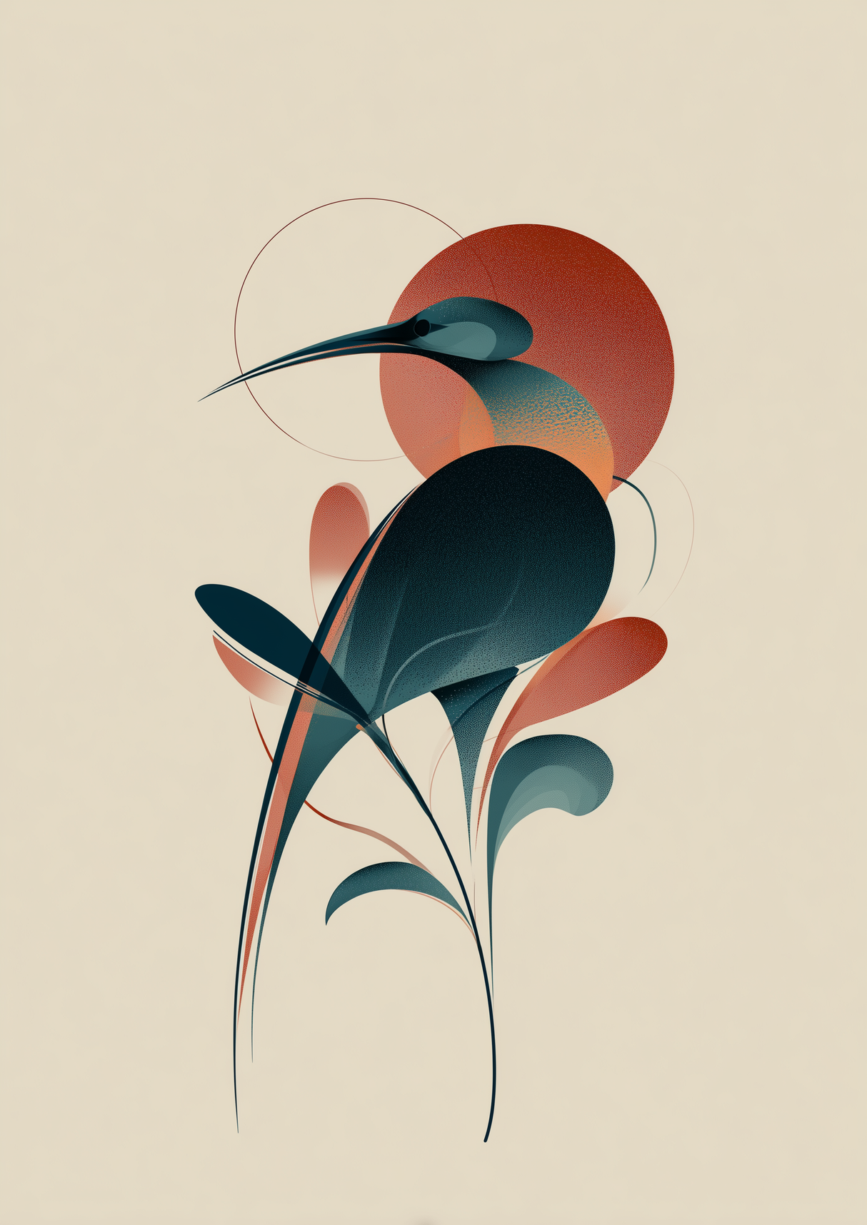 Held Feather Poster