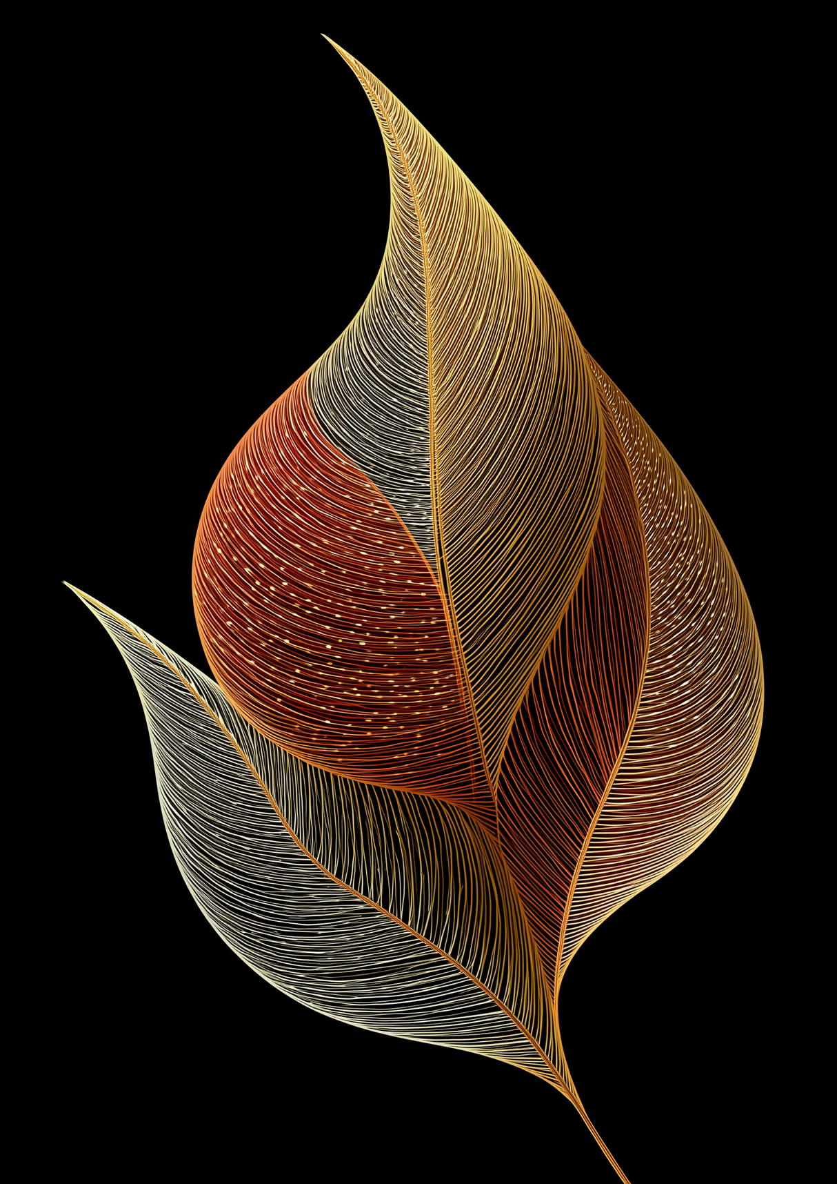 Held Leaf Poster