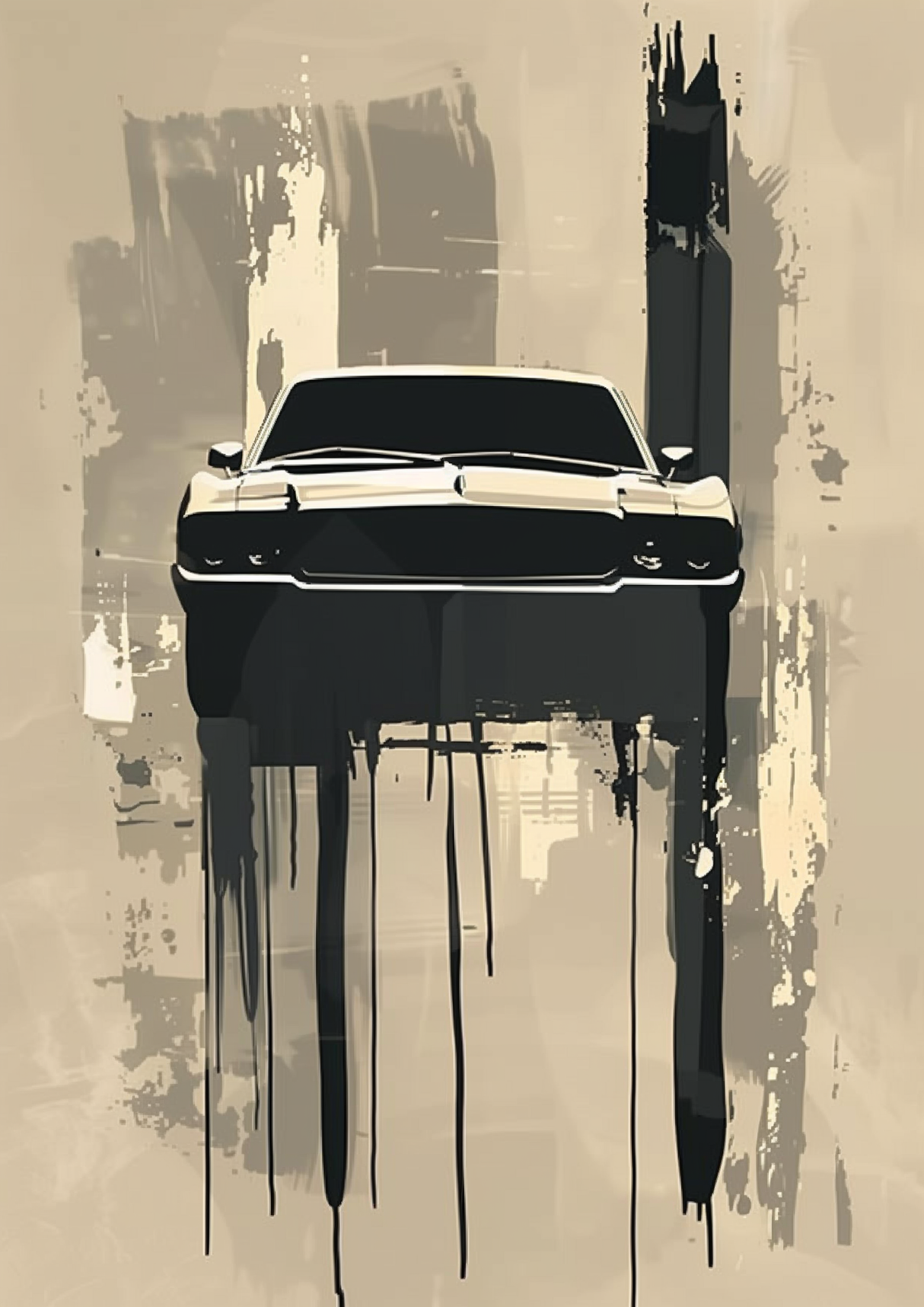 Passing Headlights Poster