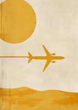 Blue Air Corridor Poster