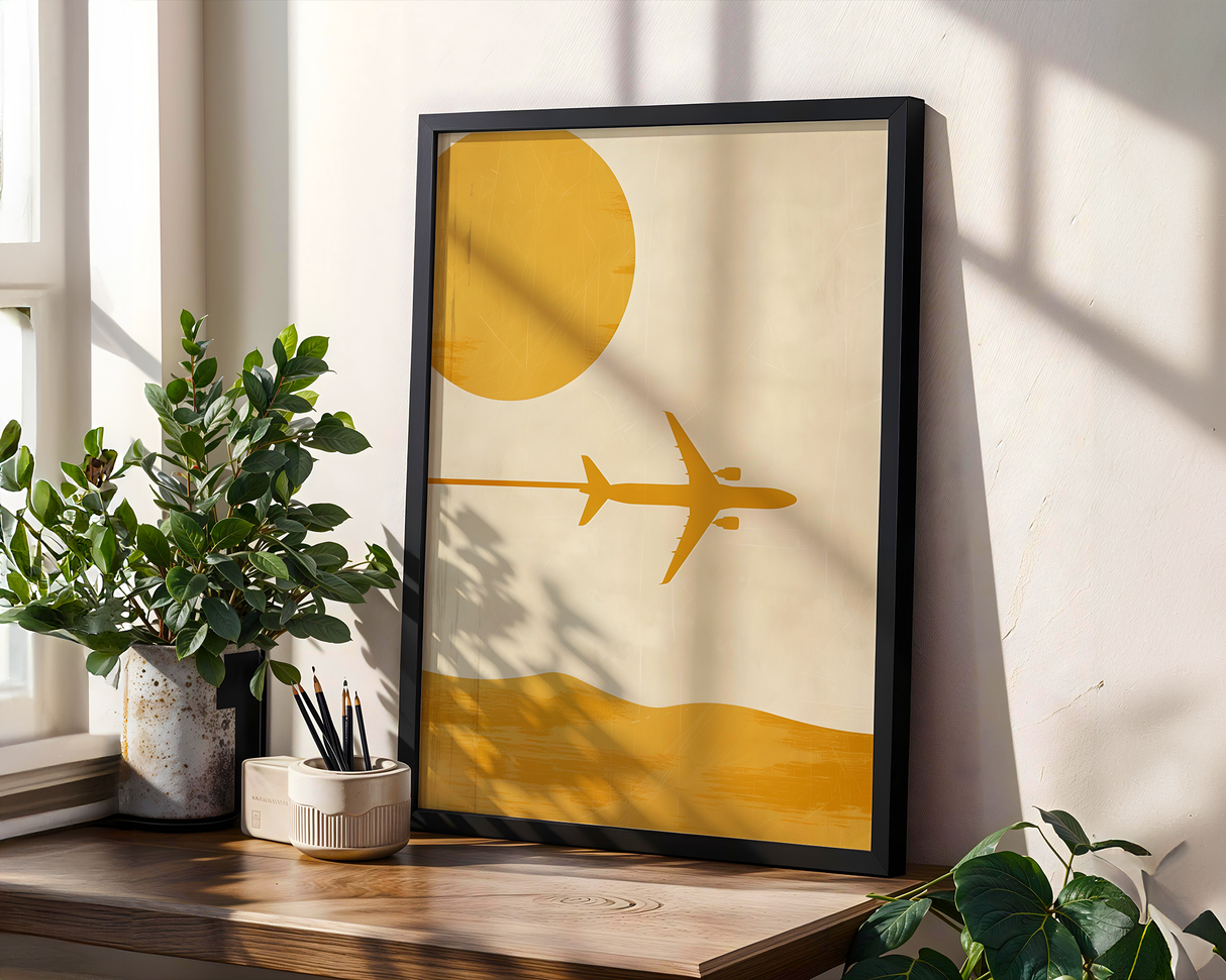 Blue Air Corridor Poster