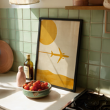 Blue Air Corridor Poster