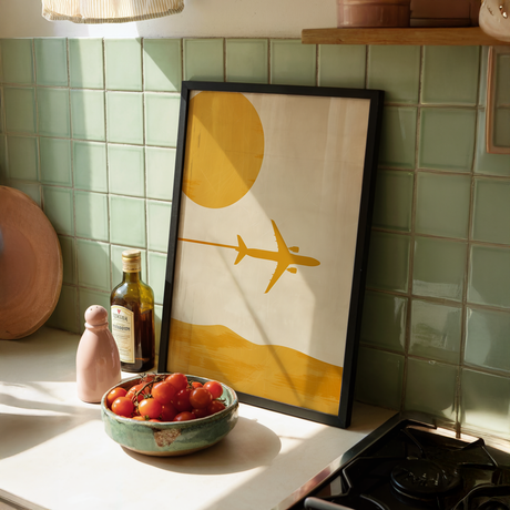 Blue Air Corridor Poster