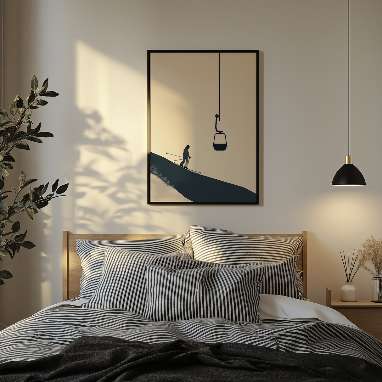 Blue Cold Morning Poster