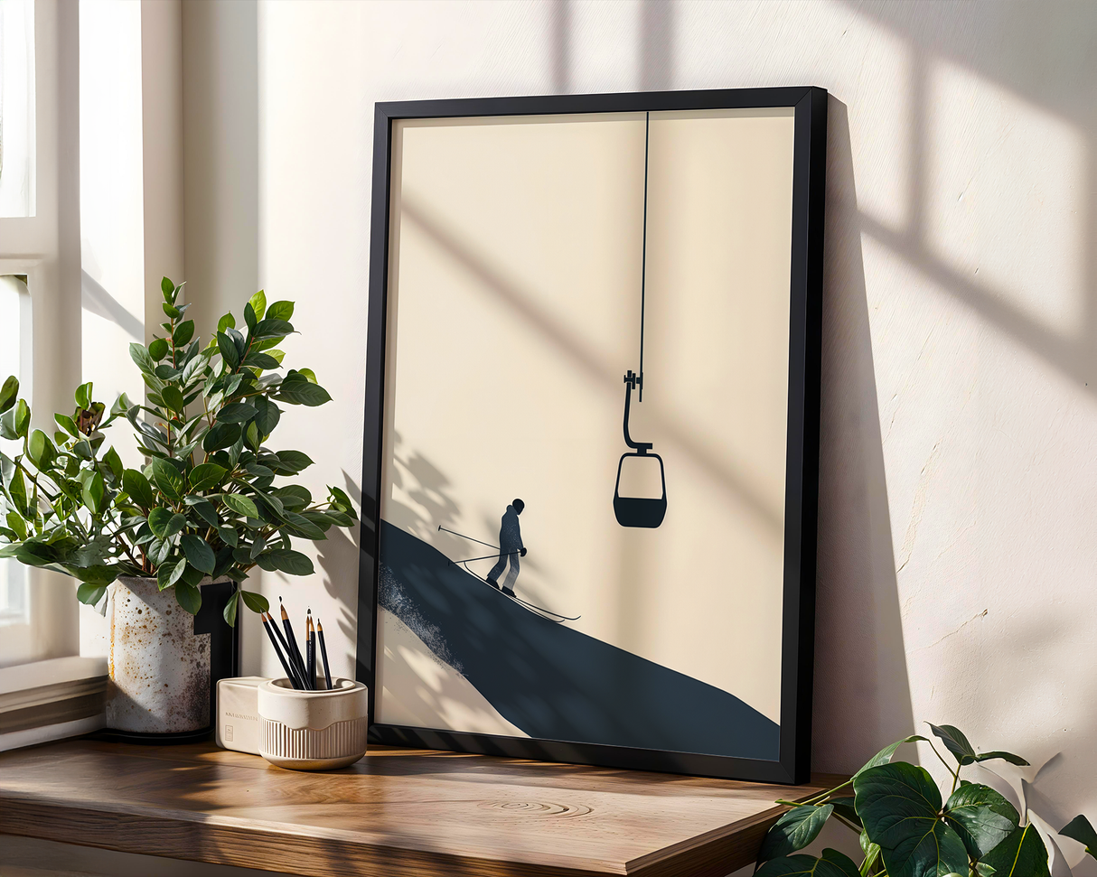 Blue Cold Morning Poster