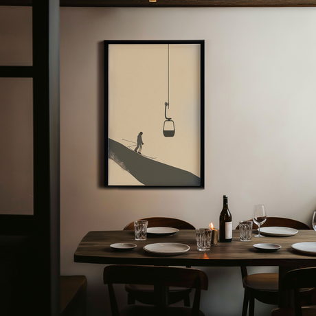 Blue Cold Morning Poster