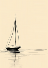 Blue Estuary Poster