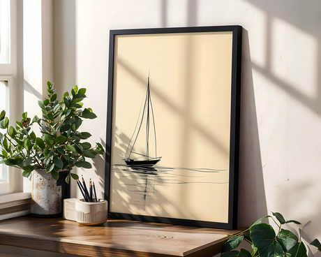 Blue Estuary Poster