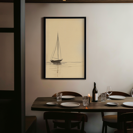 Blue Estuary Poster