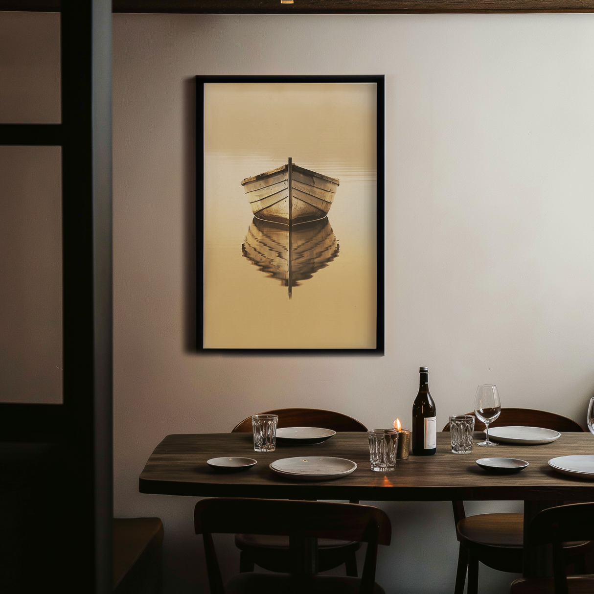 Blue Mooring Poster