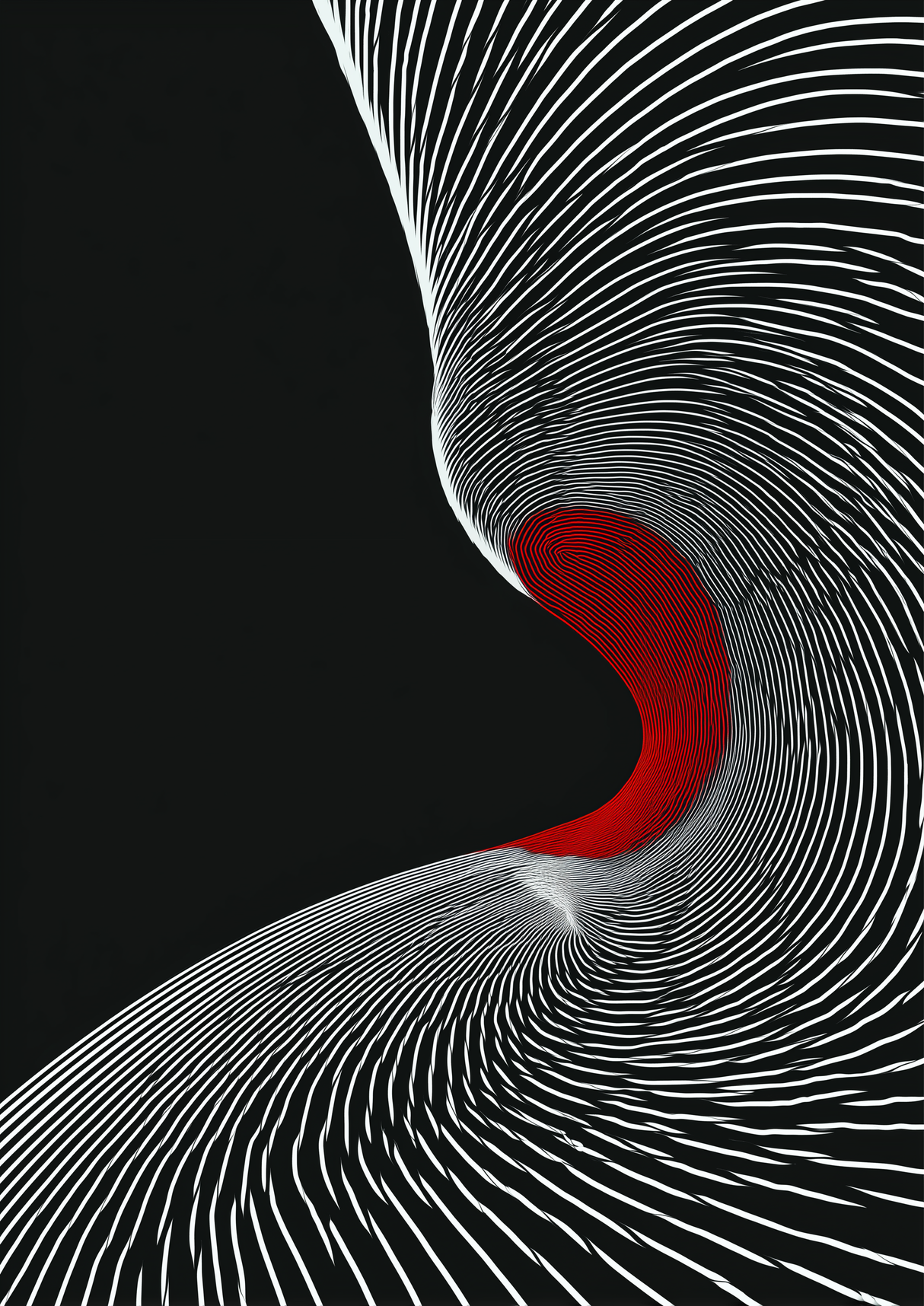 Curved Quiet Poster
