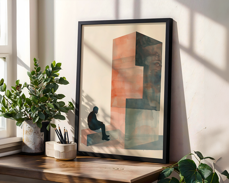 Distant Figure Poster