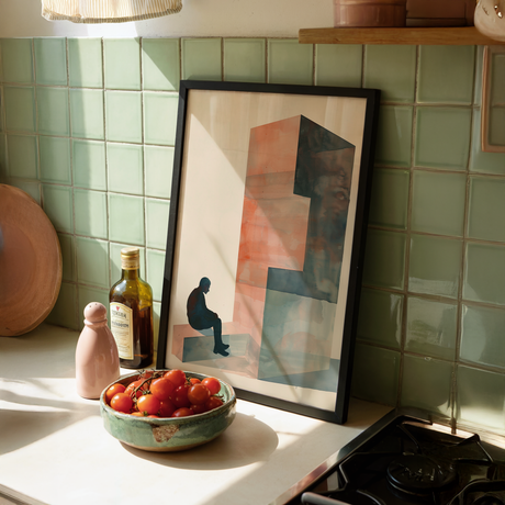 Distant Figure Poster