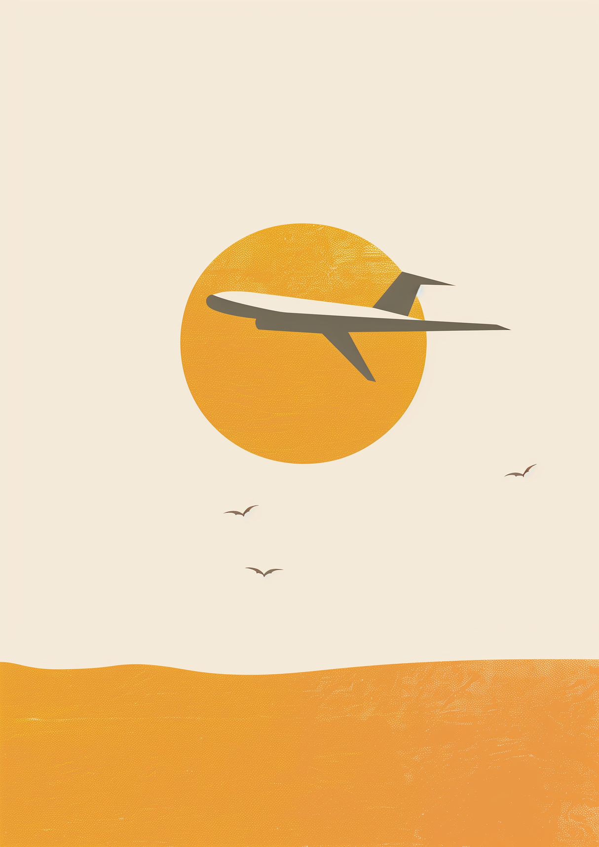 Distant Runway Poster