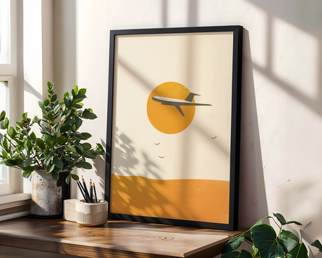 Distant Runway Poster