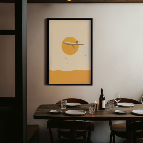 Distant Runway Poster