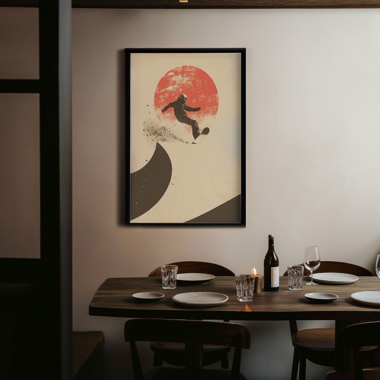 Downhill Float Poster
