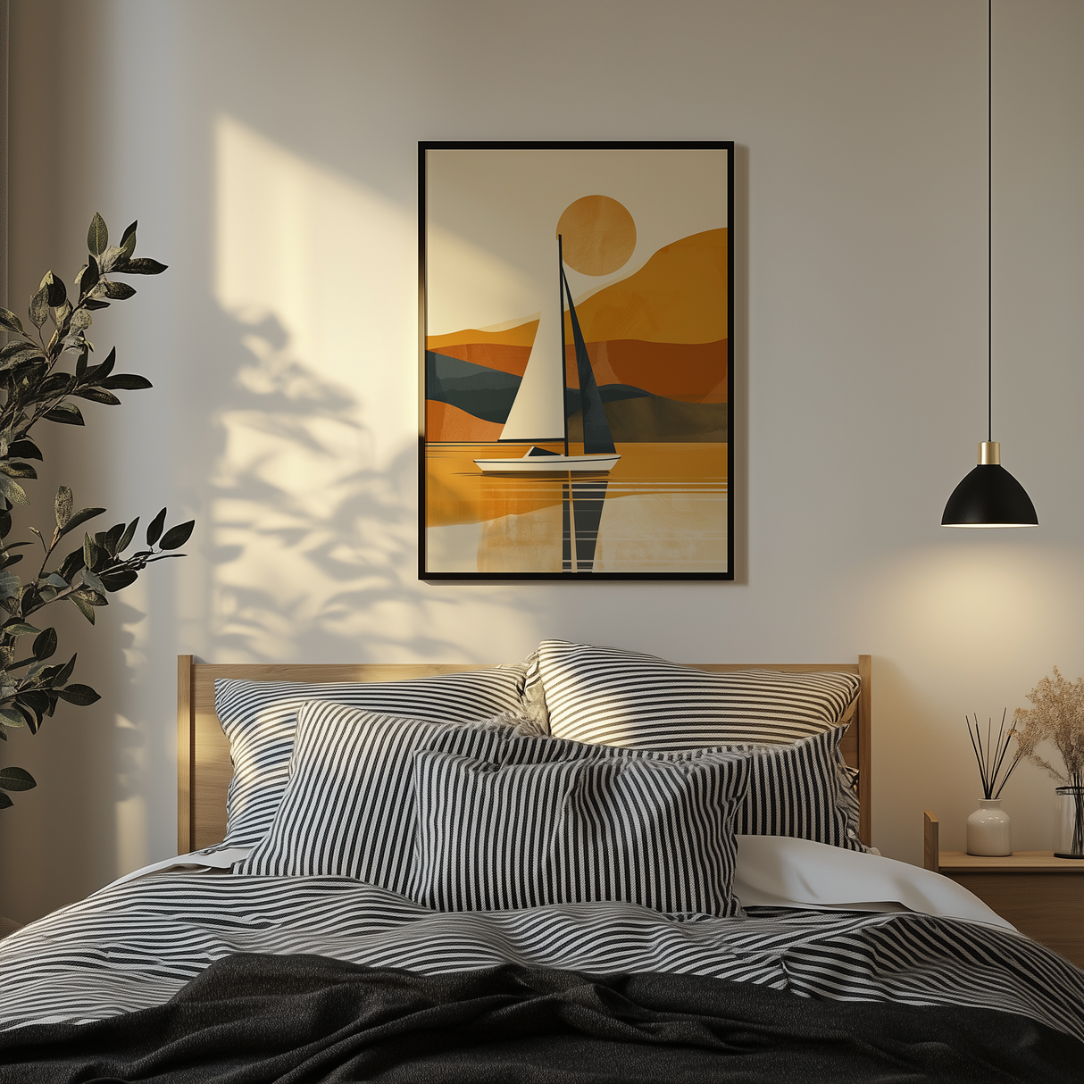 Dusk on Water Poster