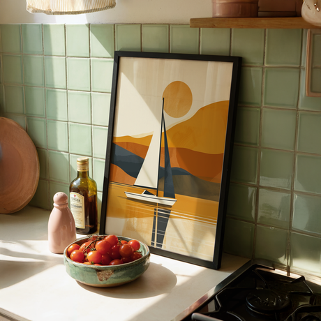 Dusk on Water Poster
