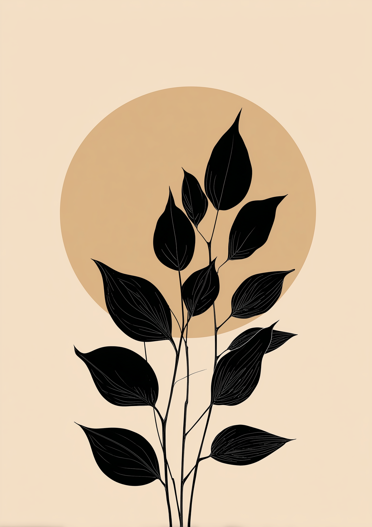 Flat Leaf Poster