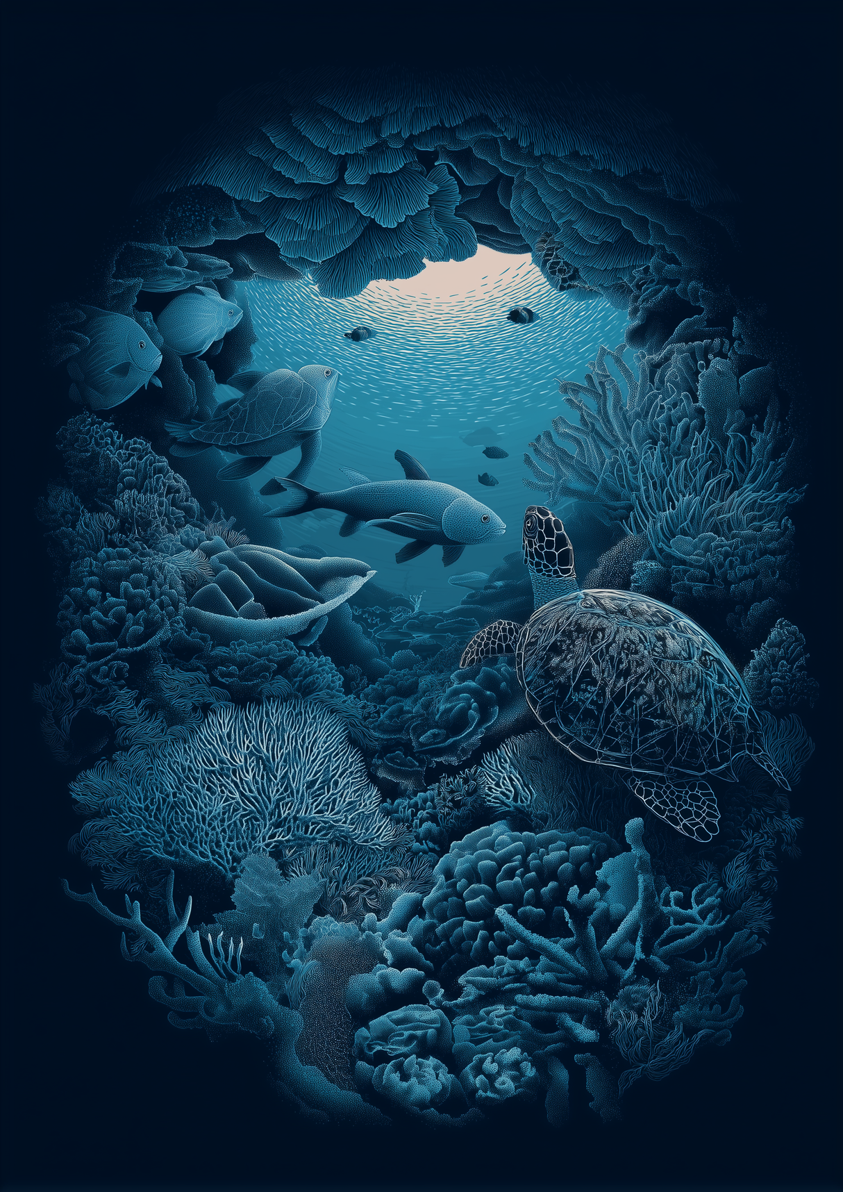 Floating Calm Poster