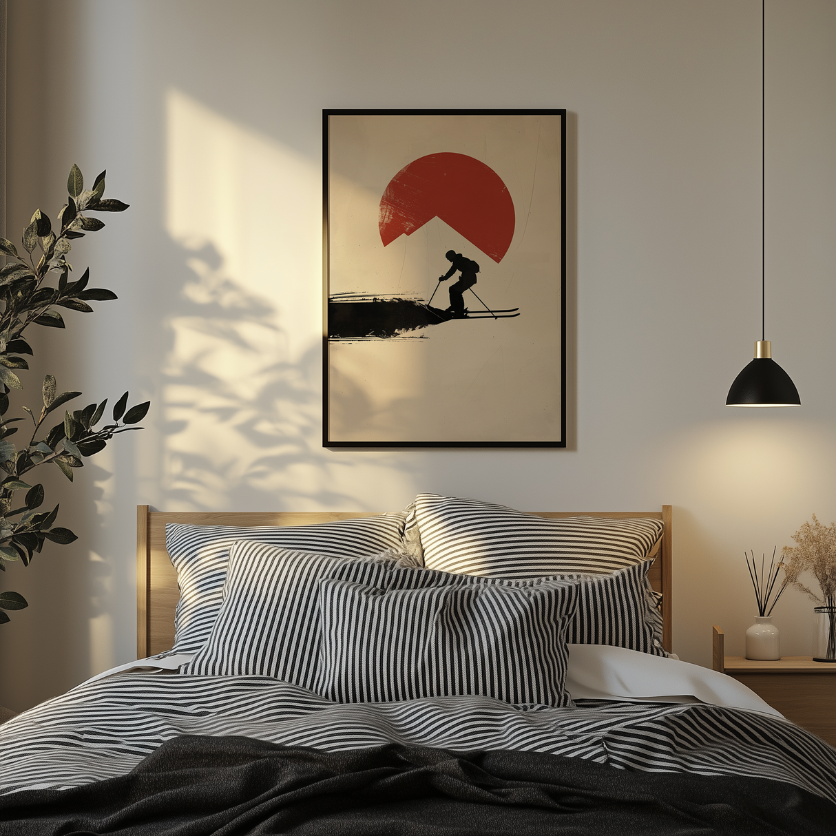 Long White Run Poster