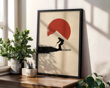 Long White Run Poster