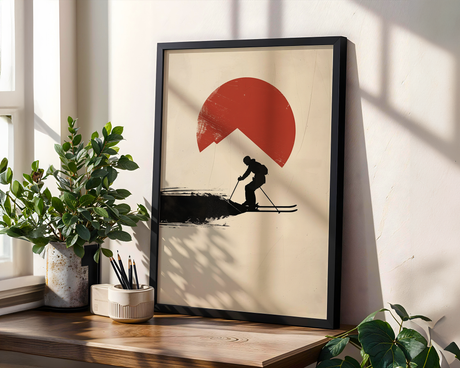 Long White Run Poster