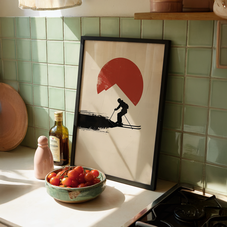 Long White Run Poster