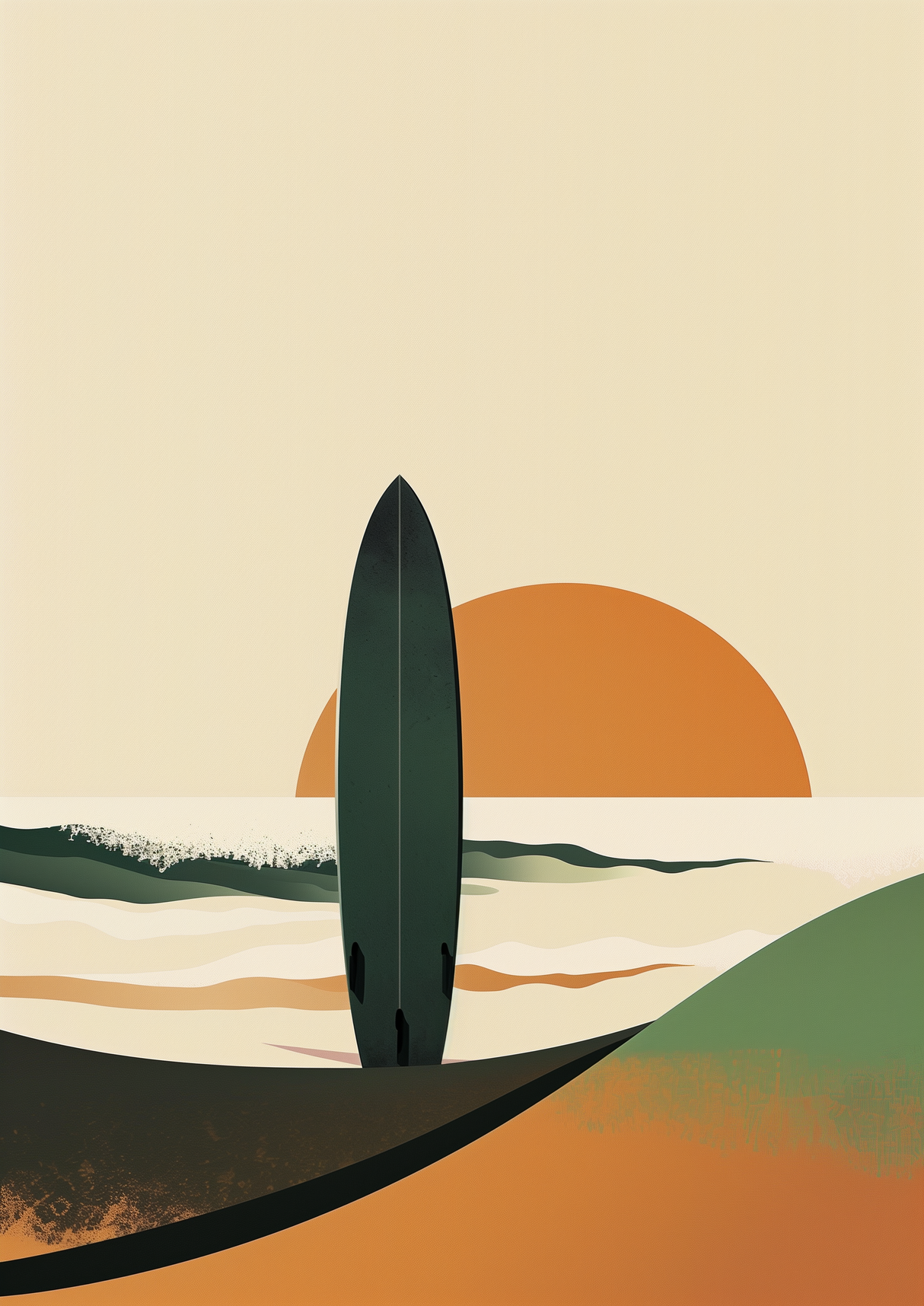 Morning Offshore Poster