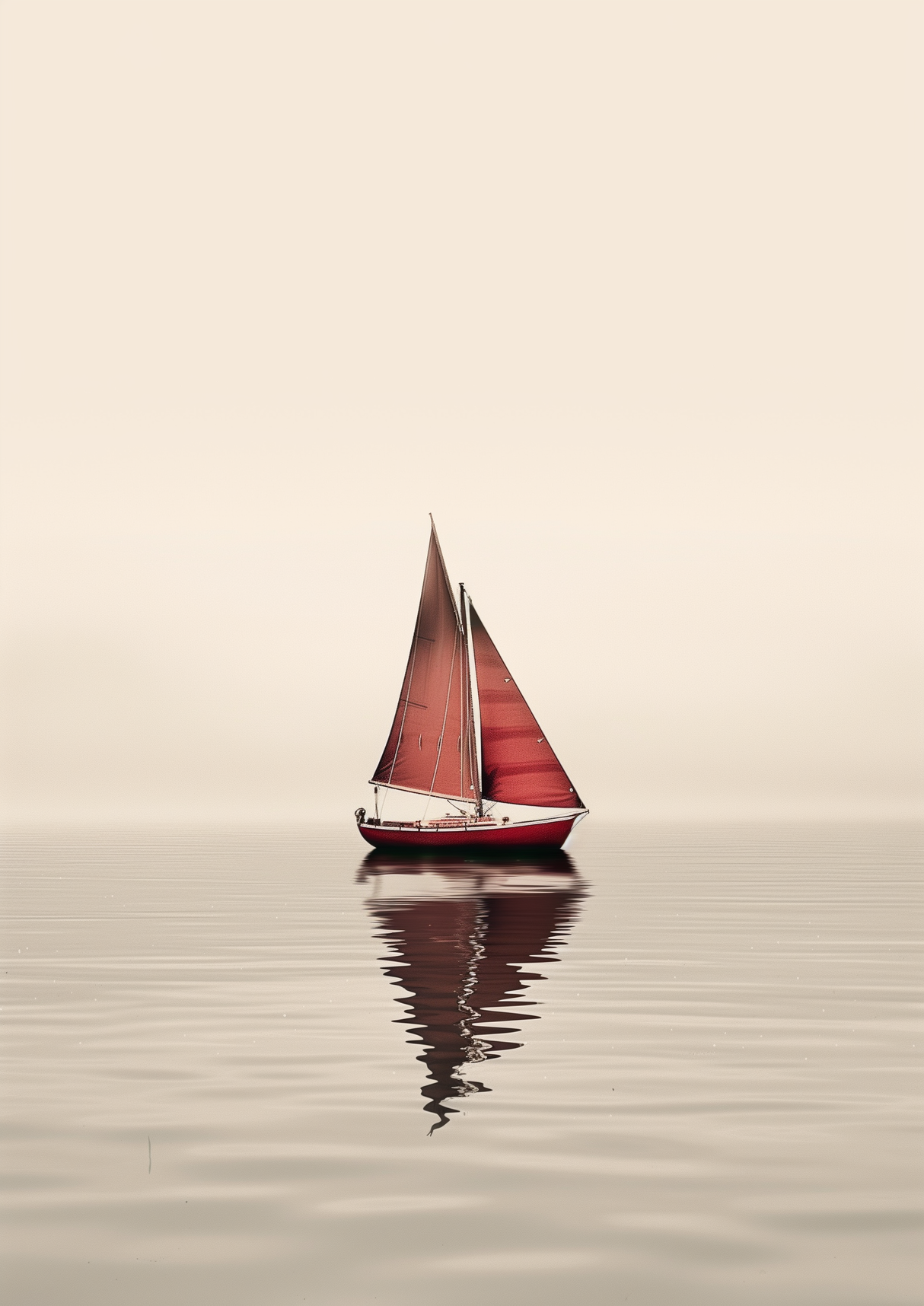 Soft Horizon Sea Poster