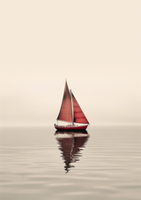 Soft Horizon Sea Poster