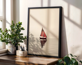 Soft Horizon Sea Poster