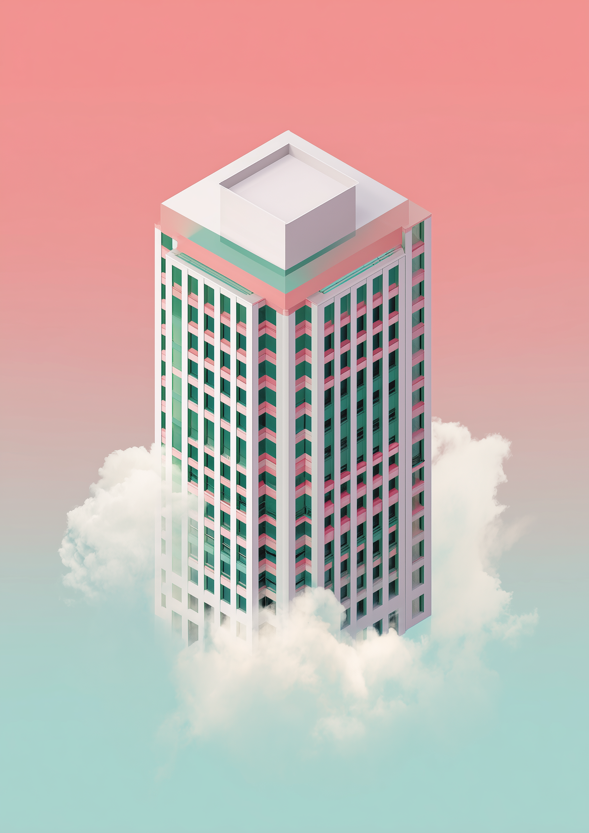 Square Calm Poster
