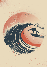 Sunset Paddle Poster