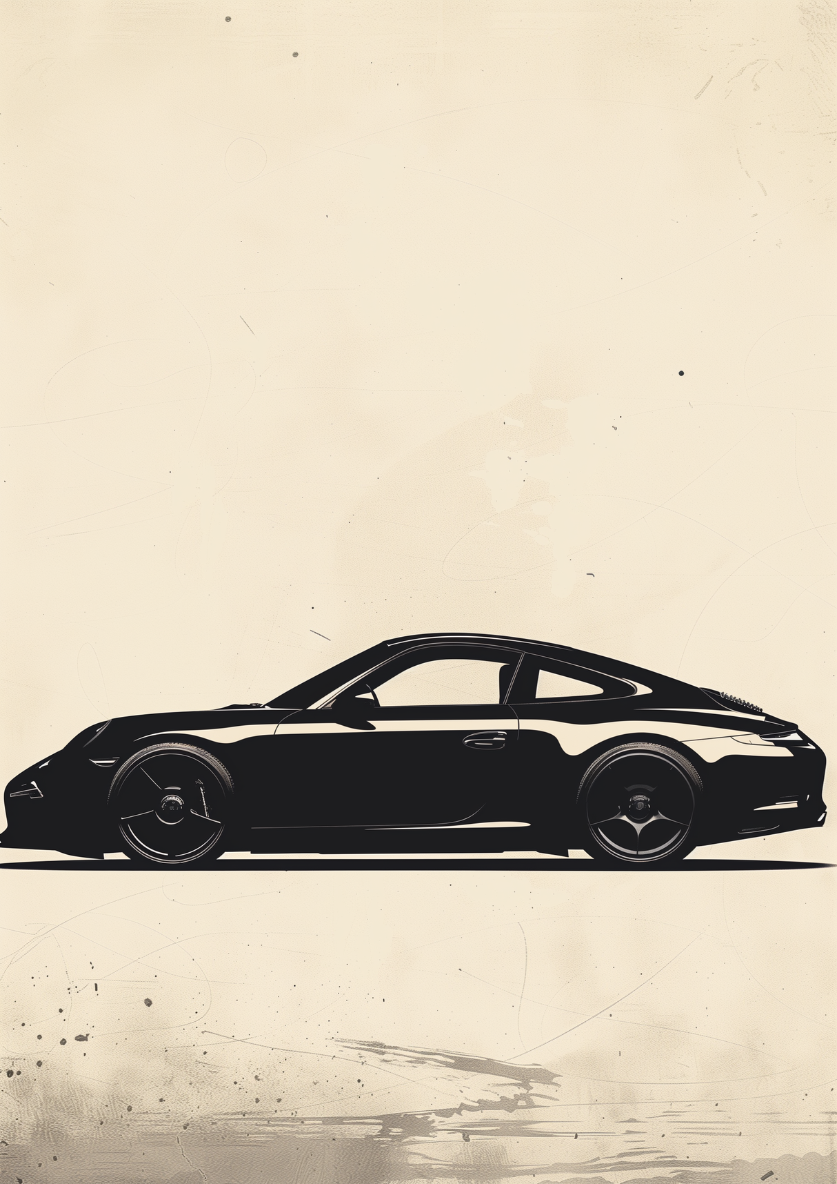 Wet Pavement Glow Poster