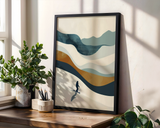 White Curve Poster