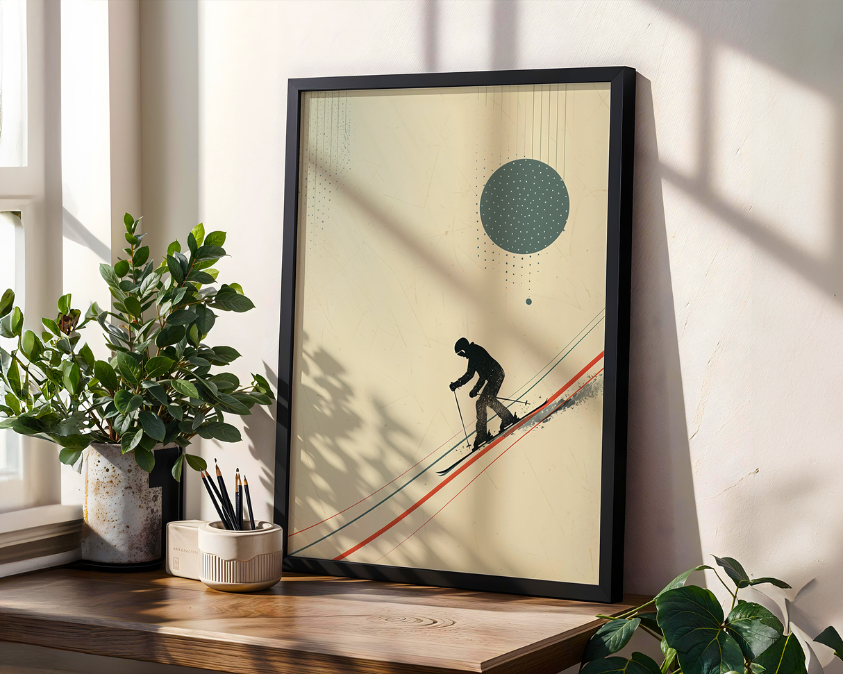 White Descent Poster